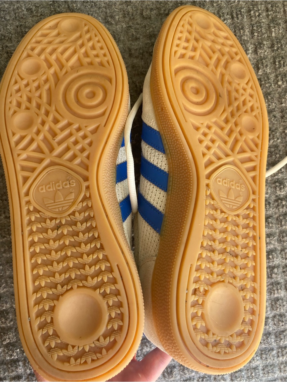 adidas Handball Spezial Men’s Sneakers Cream white/blue/sandstone - Picture 13 of 14